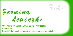 hermina leviczki business card
